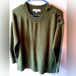 LOFT Green Sweater